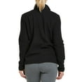 thumbnail image 3 of Sofra Women & Plus Polar Fleece Full Zip Up Winter Warm Jacket (Black, 2XL), 3 of 3