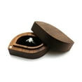 thumbnail image 5 of HeroNeo Unique Engagement Ring Box for Proposal Pocket Size Wooden Lighter Ring Box, 5 of 19