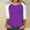 80#Purple, variant on Womens Tops Dressy Casual 3/4 Sleeve Shirts Summer Floral Three Quarter Length Blouse Loose Fit Crewneck Pullover Tee Women's Fashion Color Block T-shirt Blouse Casual Tops