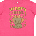 thumbnail image 4 of Inktastic Daddy's Girl Cute Elephant Floral Graphic Boys or Girls Toddler T-Shirt, 4 of 5