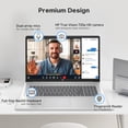 thumbnail image 4 of Newest HP 17.3" Diagonal HD touchscreen Laptop, 13th Gen Intel Core i5-1335U Processor,64GB RAM, 1TB SSD,Backlit Keyboard, Webcam, Wi-Fi 6, Bluetooth,Windows 11 Pro, Silver, 4 of 14
