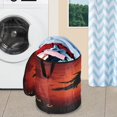 thumbnail image 5 of 50-liter Large Capacity Laundry Basket Sealed and Dustproof Easy Carry Handles Applicable to Laundry Room Bedroom Bathroom College Dorm Pumpkins and Bats, 5 of 7