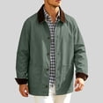 thumbnail image 5 of Rvwovn Barn Jacket for Men, Button Down Vintage Casual Work Jakcet with Patch Pockets, Spring Fall Outdoor Wear, 5 of 7