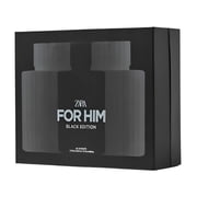 Zara For Him Black Edition Set Perfume for Men Timeless Oriental Scent with Nutmeg, Orange Blossom & Cedar Fragrance Eau de Toilette EDT 100ml (3.4 fl. oz) + 50ml (1.7 fl. oz)