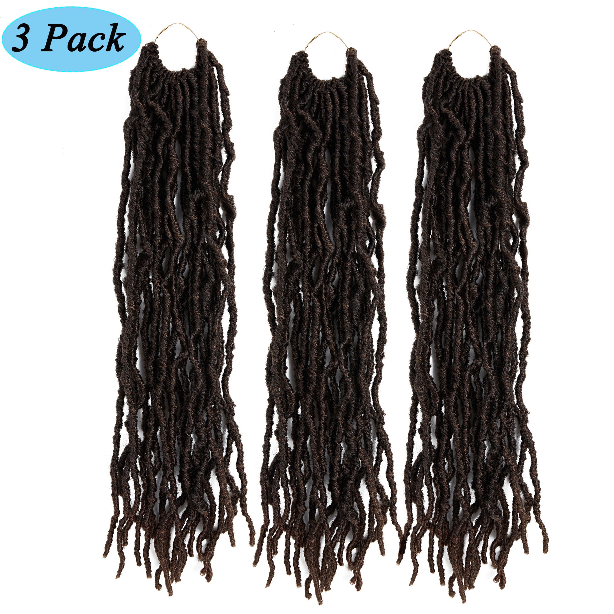 SAYFUT 3 Packs Women Girls African Pigtail Crochet Braid Hair 18 Inch  Spring Twist Crochet Braids Pre-looped Mini Passion Twist Braiding Hair  Synthetic Hair Extensions - Walmart.com