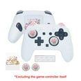 thumbnail image 1 of Soft Silicone Protective Cover Skin Set for Nintendo Switch Pro Controller, Anti-Slip, Cute Cat Paw Prints, Rocker Cap Included, Gaming Accessories, 1 of 8