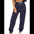 thumbnail image 1 of Pantalones Deportivos Holgados para Mujer, de Otoño, para Entrenamiento, de Cintura Alta, Cómodos y Deportivos. Azul Oscuro L, 1 of 7