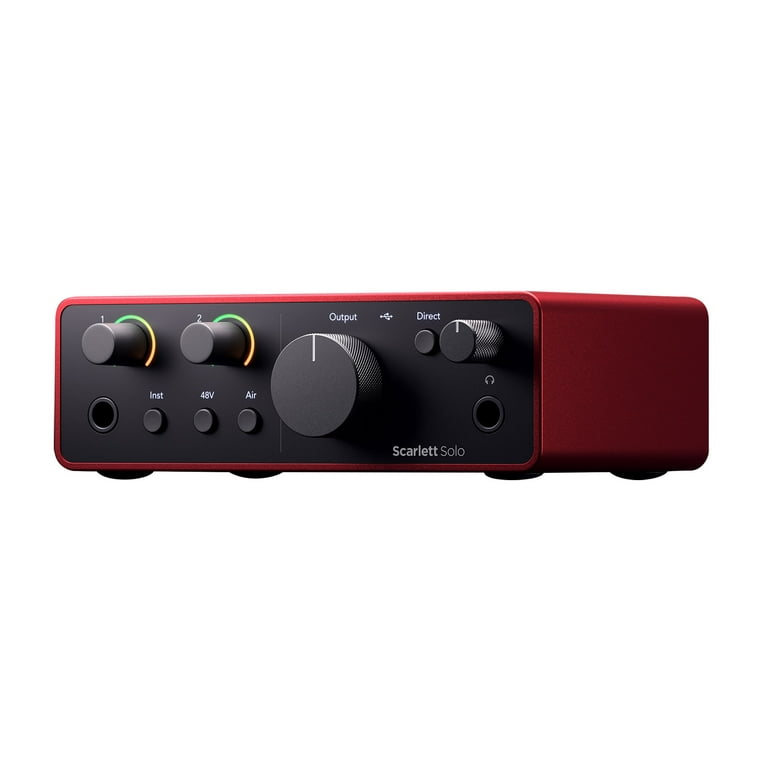 【10909】FOCUSRITE Scarlett Solo (gen. 4) Focusrite Scarlett Solo Studio 4th Gen - Professional Audio