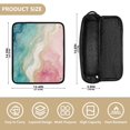 thumbnail image 4 of Hair Tool Organizer Bag with Heat Resistant Mat Removable Travel Storage Case for Hot Air Brushes Curling Irons Flowing Geological Textures, 4 of 8