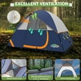 thumbnail image 2 of COBIZI Tents for Camping 4/6 Person Camping Tent with Rainfly and Screen, Easy Setup Lightweight Portable Waterproof Outdoor Tent with Carry Bag for Backpacking, Hiking, Family Travel, 2 of 7