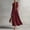 Wine Red, variant on Morttic Women's Elegant Stand Collar Sleeveless Colorblock A-Line Maxi Dress – Long Dress with Contrast Stripe & Pockets Yellow,L
