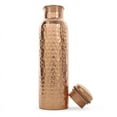 thumbnail image 3 of Hammered Copper Water Bottle - Pure Copper Vessel for Home Health Benefits, Ideal for Yoga Gym and Hydration 34oz, 3 of 3