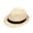 Multicolor5, variant on Kids' Breathable Straw Fedora Hat, Unisex Summer Panama Trilby Sun Hat with Black Band, Foldable Beach Jazz Hat for Boys & Girls, 7 Colors, One Size