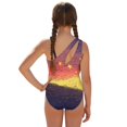 thumbnail image 2 of Tutolipy Removable Bra Girls' One-Piece Swimsuit with Adjustable Shoulder Straps and Mesh Cover Up, Polyester Material Mesh Cover Ups 13-14 Years Old, 2 of 10