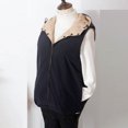 thumbnail image 4 of Fiogavroetic Mode Femmes Automne Hiver Chaud à Capuche Veste Matelassée Style Léger Manteau en Duvet Gilet Veste, 4 of 5