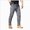 A42-Grey, variant on Men's Baggy Cargo Pants Elastic Drawstring Parachute Cargo Pants Casual Loose Fit Joggers Hiking Pants with Pockets AG XL