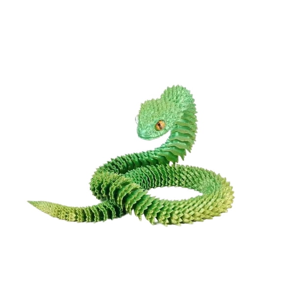 1pc Dreamy Green Size: 60cm 3D Printed Figurines, Articulated Animal Models
