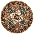 thumbnail image 2 of Safavieh Heritage Edin Oriental Wool Area Rug, Multi/Red, 3'6" x 3'6" Round, 2 of 8