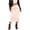 Pink, variant on Wdgfv Womens Silk Satin Midi Skirts Casual Dressy Lace Hem High Waisted A-Line Skirt Elegant Party Outfit