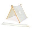 thumbnail image 1 of 3.5' Canvas A-Frame Teepee With Carry Case - Customizable Canvas Fabric - By Trademark Innovations (White), 1 of 2