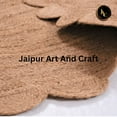thumbnail image 2 of Jaipur Art And Craft Natural Scalloped Oval Shape Jute Area Rug Decorative Carpet for Living Room Rug Size - (8x11 Sq Feet), (96x132 Inches), (240x330 CM), 2 of 6