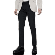 Boohoo Man Slim Suit Trousers in Black, Size 32R