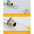 thumbnail image 4 of Autres Accessoires de Robinet Kit de Fixation de Robinet, Kit de Fixation de Robinet Accessoires de Robinet Outil d'Installation de Robinet, Robinet et Évier Parfaitement Ajustés (Or), 4 of 5