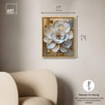 thumbnail image 4 of Blooming Elegance Canvas Print Gold Floral Wall Art by Art Remedy, Gold Frame, 16 x 20, 4 of 5