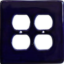 Cobalt Blue Talavera Double Outlet Wall Plate