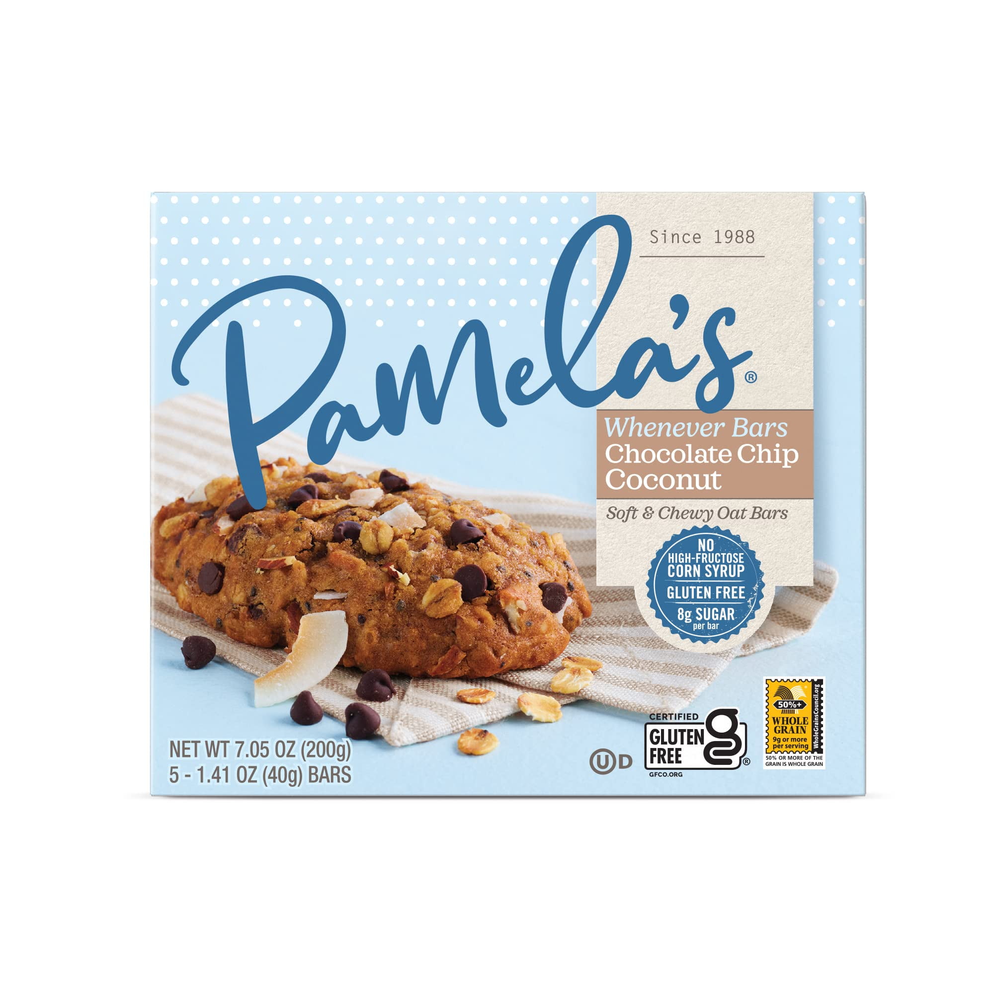 Pamela's Oat Chocolate Chip Coconut Bars (6x5 CT)6