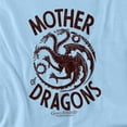 thumbnail image 2 of Game of Thrones Mother of Dragons Unisex Adult T-Shirt, Light Blue, 2X-Large, 2 of 6
