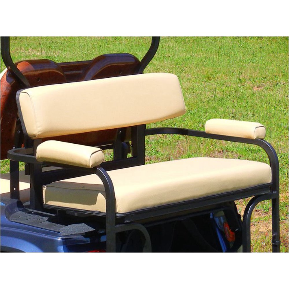 2 in 1 Combo Seat Kit in Buff for Club Car DS Golf Carts 1982