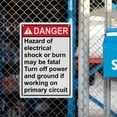 thumbnail image 6 of ESD Static Electrical Shock Hazard Sign, Industrial ESD Static Sign 8"x12" UV Resistant for Indoor Outdoor, 6 of 7