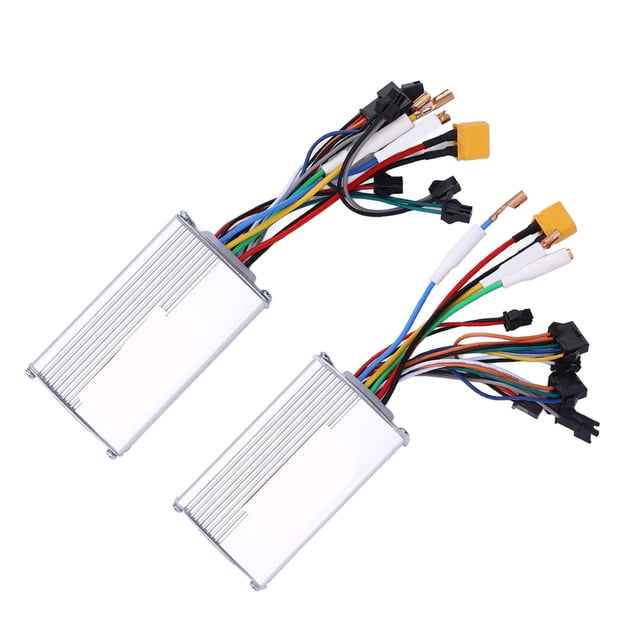 Front Rear Drive Motor Controller, Support Up To 60KM/H 48V 25A 1200W Dual Drive Motor Controller for Electric Scooter