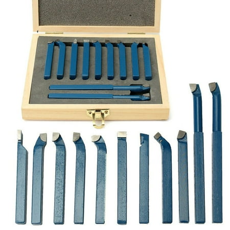 

11x 8mm(5/16 ) Mini Lathe Tool Carbide Tip Metal Cutting Turning Boring Bit Box