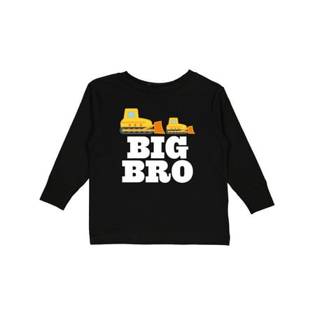 

Inktastic Big Bro Bulldozer Construction Brother Boys Boys Long Sleeve Toddler T-Shirt