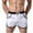 White-07, variant on Mens Elastic Waist Sports Bermuda Shorts Beach Casual Lounge Shorts