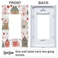 thumbnail image 3 of Yayeee Rocker Switch Wall Plate 1-Gang 4.6"x2.9" Home Decorative Outlet Cover, Red Nordic Christmas House, 3 of 6