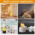 thumbnail image 6 of 96 Pcs Small Ceramic Wool Wick for Tabletop Fire Pit, Carbon Felt Wick for Ethanol Fireplace Fuel Bioethanol Fuel to Extend Burning Time - 0.78x0.78x0.78inch, 6 of 7