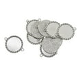 thumbnail image 5 of 10 Pieces Fit 25mm Sided Hanging Classical Cabochon Base Setting For DIY Necklace Bracelet Jewelry Findings, 5 of 8