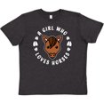 thumbnail image 3 of Inktastic A Girl Who Loves Horses Youth T-Shirt, 3 of 5