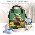 thumbnail image 5 of Fuzoiu Tree Frog Sitting On Sunflowes Print Diaper Bag Backpack,Baby Essentials Travel Tote,Multi function Waterproof Diaper Bag, Travel Essentials Baby Bag - Unisex, 5 of 6