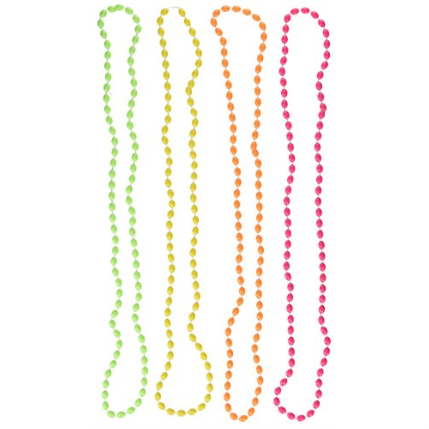 144 Ct Neon Bead Necklace TradeMart Inc 397480 Party Accessory 