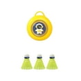 thumbnail image 5 of BAOSITY Hanging Badminton Trainer Badminton Training Interactive Toys 3 Balls Beginners Self Practice Training Device for Yellow, 5 of 8