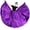 Purple, variant on Women Performance Skirt High Elastic Waist Solid Color Pleated Super Big Hem Satin Long Spanish Skirt Swing Dancing Skirt Belly Dance Skirt