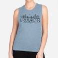 thumbnail image 2 of Skyline Brooklyn New York Women's Muscle Tank Small Stonewash Denim, 2 of 5
