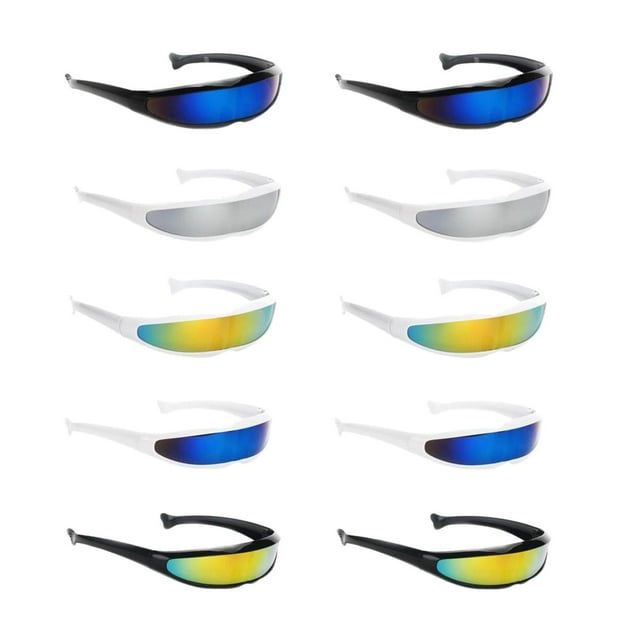 10 Uds. de Gafas de Sol de Hombre, Gafas con Visera para Disfraz, Regalos para Cosplay
