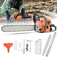 thumbnail image 2 of YNCE 58CC 20 Inch Gas Chainsaw 2-Stroke Gasoline Powered Chain Saw with Handheld Cordless Gas-Powered Chain Saws Chainsaws for Cutting Forest Trees Wood, Garden, Farm Cutting, 2 of 8