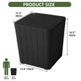 thumbnail image 2 of Uforic 11.5 Gallon Outdoor Waterproof Resin Deck Box, Outdoor Side Table, Black, 2 of 8