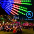 thumbnail image 2 of Christmas Lights, String Lights Outdoor, Meteor Shower Lights Outdoor 12 inch 8 Tube 192 LED Meteor Lights, Raindrop Snowfall Lights for Tree Yard Party Patio Christmas Decor Lights, Multicolors, 2 of 9
